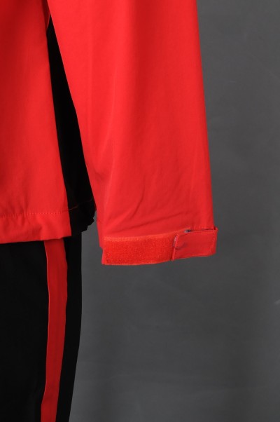 WTV176 online ordering men's sports suit design contrast magic sleeve sports suit sports suit center detail view-1